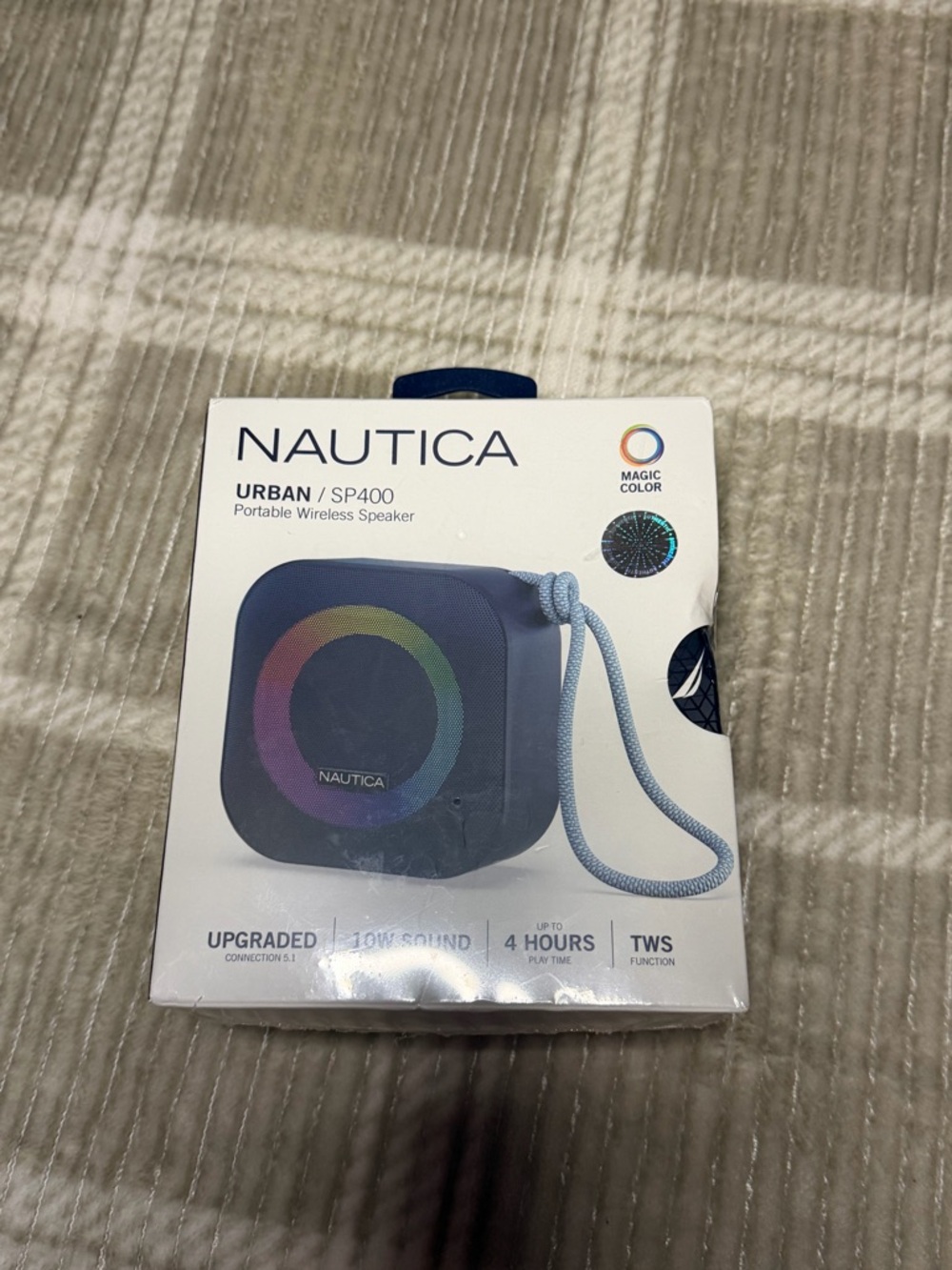 Nautica Urban SP400 Portable Wireless Speaker - Blue with Multicolor LED